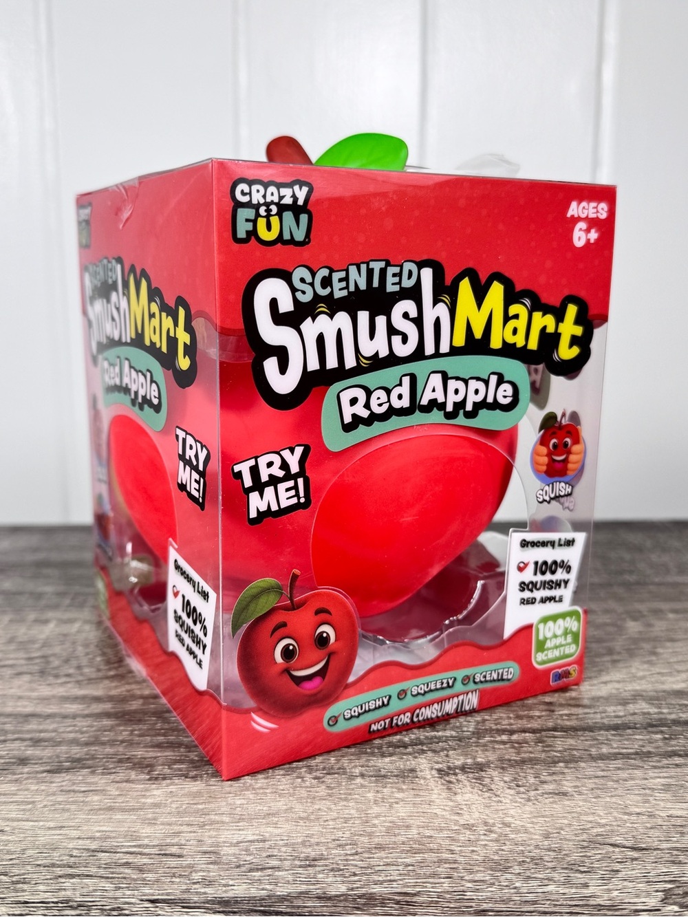 NEW Viral Scented SmushMart Red Apple Squish Toy